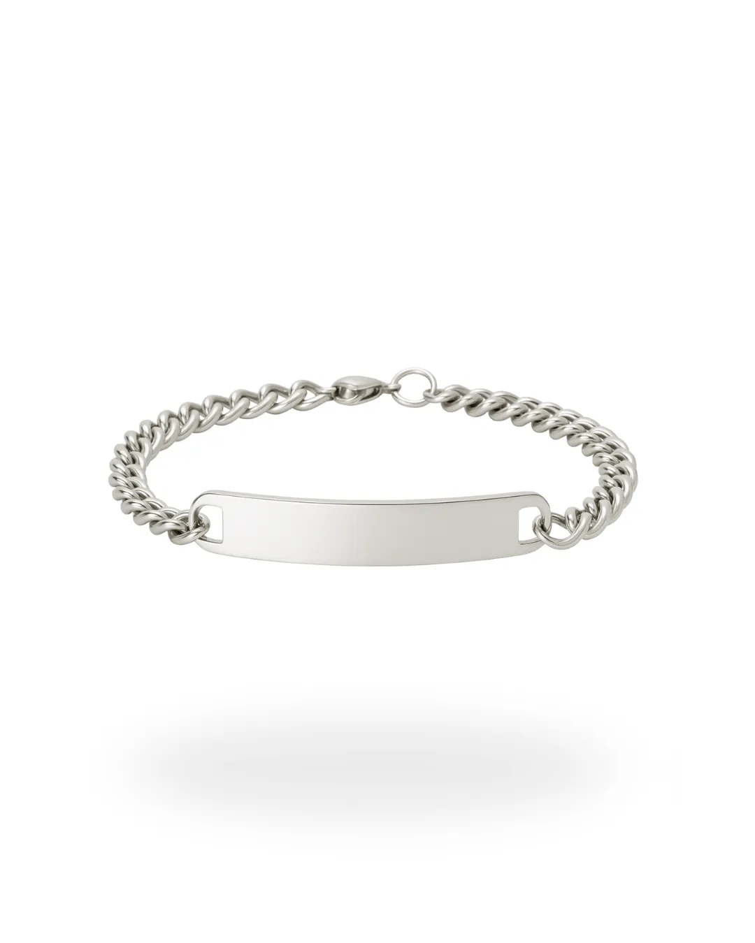 Pulsera Cubana Plateada