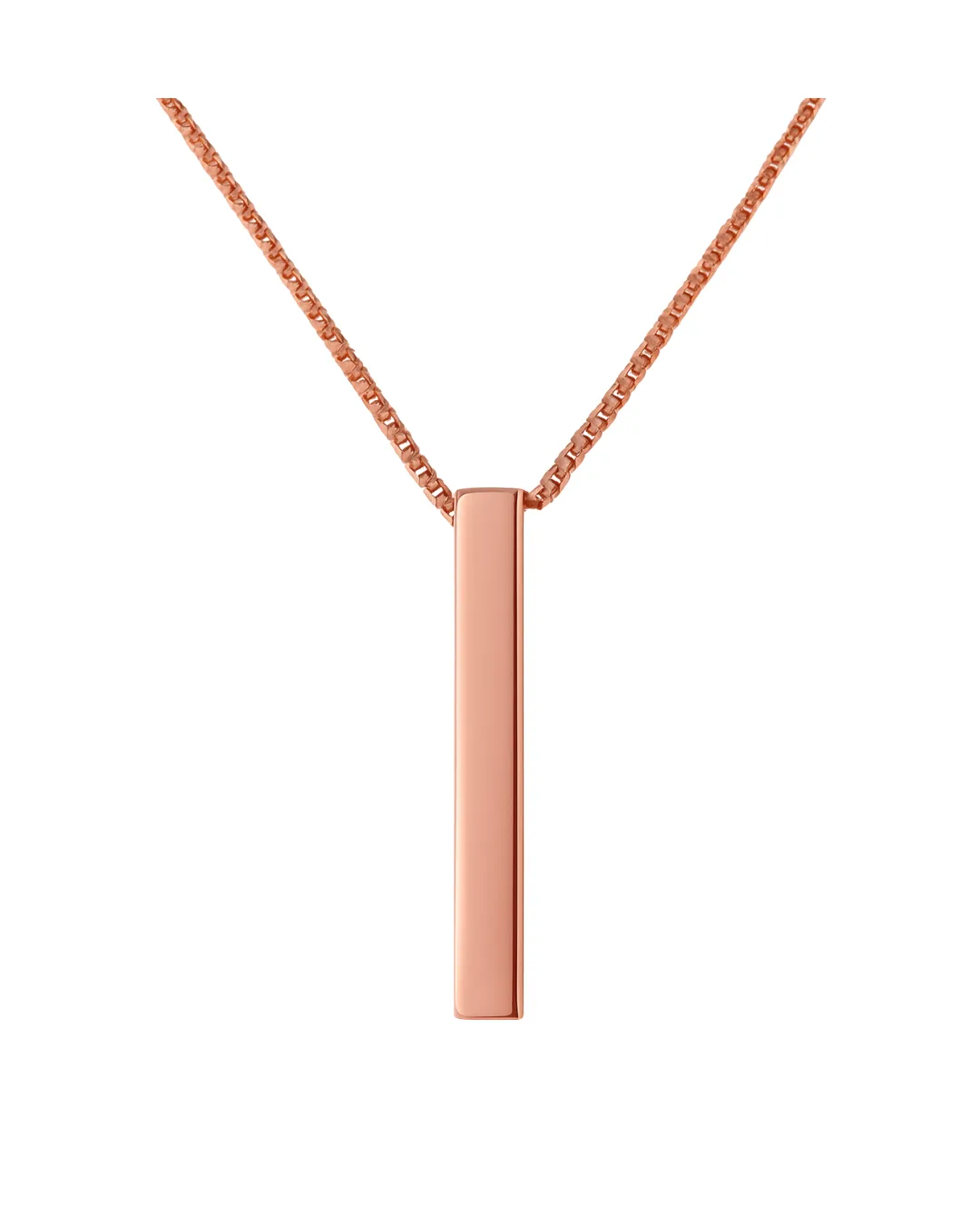 Collar Rosado Con Barra Rectangular
